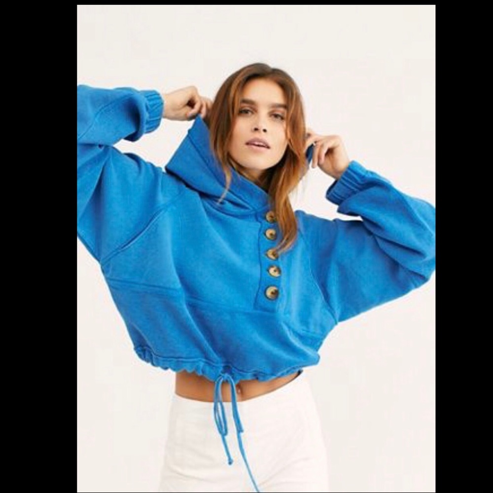 Free People Ryder Cropped Hoodie XS